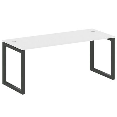 Metal System Quattro 5x5 50БО.СП-5 (Белый/Антрацит) Стол письменный на О-образном м/к