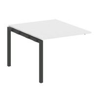 Metal System Quattro 5x5 50БП.ППРГ-1 (Белый/Черный) Проходной наборный элемент переговорного стола на П-образном м/к