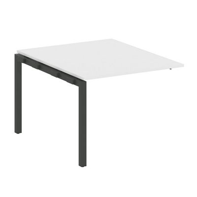 Metal System Quattro 5x5 50БП.ППРГ-1 (Белый/Антрацит) Проходной наборный элемент переговорного стола на П-образном м/к