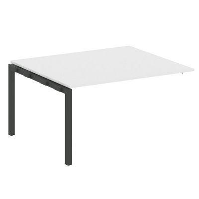 Metal System Quattro 5x5 50БП.ППРГ-3 (Белый/Антрацит) Проходной наборный элемент переговорного стола на П-образном м/к