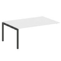 Metal System Quattro 5x5 50БП.ППРГ-5 (Белый/Черный) Проходной наборный элемент переговорного стола на П-образном м/к