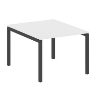 Metal System Quattro 5x5 50БП.ПРГ-1.1 (Белый/Черный) Переговорный стол на П-образном м/к