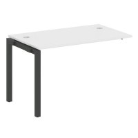 Metal System Quattro 5x5 50БП.ПРС-СП-1.2 (Белый/Черный) Проходной наборный элемент рабочей станции на П-образном м/к