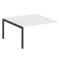 Metal System Quattro 5x5 50БП.ПРС-СП-2.3 (Белый/Черный) Проходной наборный элемент рабочей станции на П-образном м/к