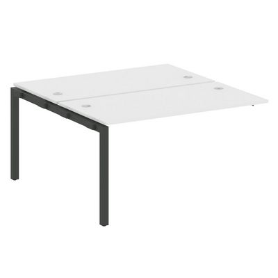 Metal System Quattro 5x5 50БП.ПРС-СП-2.3 (Белый/Антрацит) Проходной наборный элемент рабочей станции на П-образном м/к