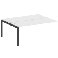 Metal System Quattro 5x5 50БП.ПРС-СП-2.5 (Белый/Черный) Проходной наборный элемент рабочей станции на П-образном м/к