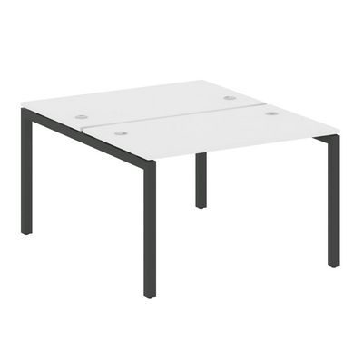 Metal System Quattro 5x5 50БП.РАС-СП-2.2 (Белый/Черный) Рабочая станция на П-образном м/к