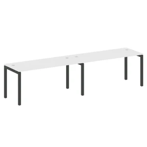 50БП.СМ-2.4 (Белый/Антрацит) Рабочая станция на 2 раб.места на П-образном м/к
