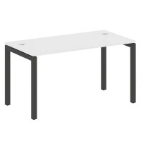 Metal System Quattro 5x5 50БП.СП-3 (Белый/Черный) Стол письменный на П-образном м/к