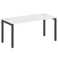 Metal System Quattro 5x5 50БП.СП-4 (Белый/Черный) Стол письменный на П-образном м/к