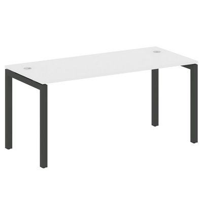 Metal System Quattro 5x5 50БП.СП-4 (Белый/Черный) Стол письменный на П-образном м/к