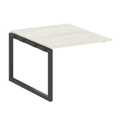 Metal System Quattro 5x5 50БО.ППРГ-1 (Дуб наварра/Черный) Проходной наборный элемент переговорного стола на О-образном м/к