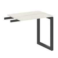 Metal System Quattro 5x5 50БО.ПР-2 (Дуб наварра/Черный) Приставной элемент на О-образном м/к