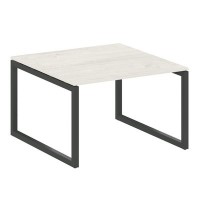 Metal System Quattro 5x5 50БО.ПРГ-1.2 (Дуб наварра/Черный) Переговорный стол на О-образном м/к