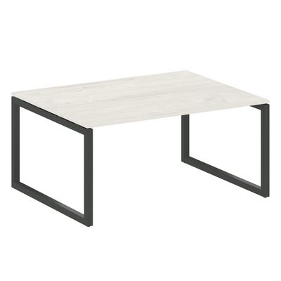 Metal System Quattro 5x5 50БО.ПРГ-1.4 (Дуб наварра/Черный) Переговорный стол на О-образном м/к