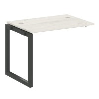 Metal System Quattro 5x5 50БО.ПРС-СП-1.1 (Дуб наварра/Черный) Проходной наборный элемент рабочей станции на О-образном м/к