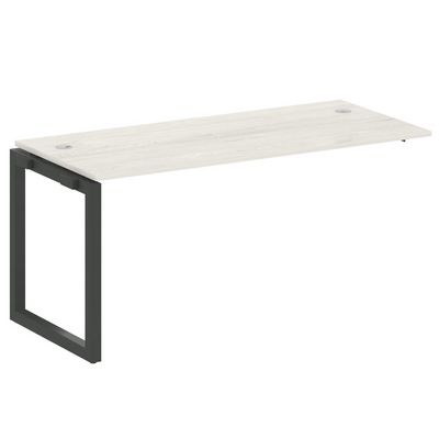 Metal System Quattro 5x5 50БО.ПРС-СП-1.4 (Дуб наварра/Антрацит) Проходной наборный элемент рабочей станции на О-образном м/к