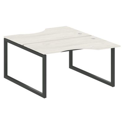 Metal System Quattro 5x5 50БО.РАС-СА-2.2 (Дуб наварра/Антрацит) Рабочая станция криволинейная на О-образном м/к