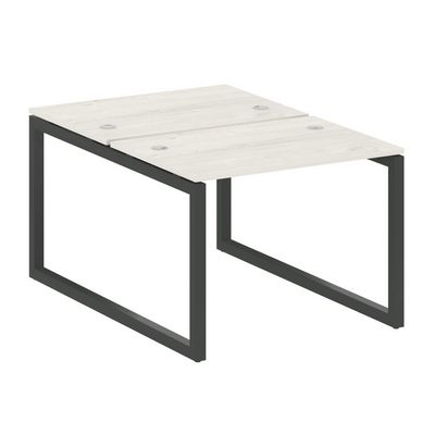 Metal System Quattro 5x5 50БО.РАС-СП-2.1 (Дуб наварра/Антрацит) Рабочая станция на О-образном м/к