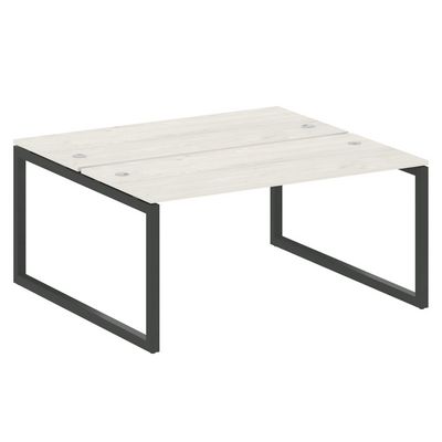 Metal System Quattro 5x5 50БО.РАС-СП-2.4 (Дуб наварра/Черный) Рабочая станция на О-образном м/к