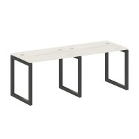 Metal System Quattro 5x5 50БО.СМ-2.1 (Дуб наварра/Черный) Рабочая станция на 2 раб.места на О-образном м/к