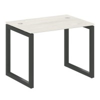 Metal System Quattro 5x5 50БО.СП-1 (Дуб наварра/Черный) Стол письменный на О-образном м/к