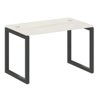 Metal System Quattro 5x5 50БО.СП-2 (Дуб наварра/Черный) Стол письменный на О-образном м/к