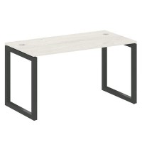 Metal System Quattro 5x5 50БО.СП-3 (Дуб наварра/Черный) Стол письменный на О-образном м/к