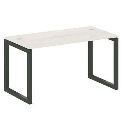 Metal System Quattro 5x5 50БО.СП-3 (Дуб наварра/Черный) Стол письменный на О-образном м/к