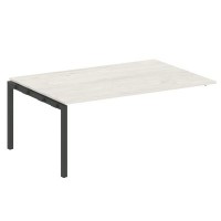 Metal System Quattro 5x5 50БП.ППРГ-5 (Дуб наварра/Черный) Проходной наборный элемент переговорного стола на П-образном м/к