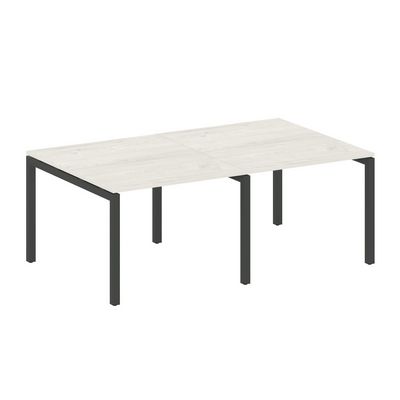 Metal System Quattro 5x5 50БП.ПРГ-2.1 (Дуб наварра/Черный) Переговорный стол на П-образном м/к