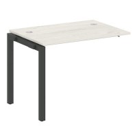 Metal System Quattro 5x5 50БП.ПРС-СП-1.1 (Дуб наварра/Черный) Проходной наборный элемент рабочей станции на П-образном м/к