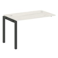 Metal System Quattro 5x5 50БП.ПРС-СП-1.2 (Дуб наварра/Черный) Проходной наборный элемент рабочей станции на П-образном м/к