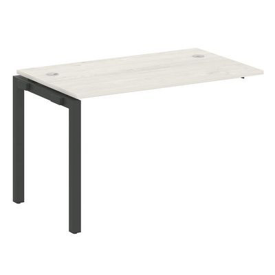 Metal System Quattro 5x5 50БП.ПРС-СП-1.2 (Дуб наварра/Черный) Проходной наборный элемент рабочей станции на П-образном м/к