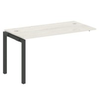 Metal System Quattro 5x5 50БП.ПРС-СП-1.3 (Дуб наварра/Черный) Проходной наборный элемент рабочей станции на П-образном м/к