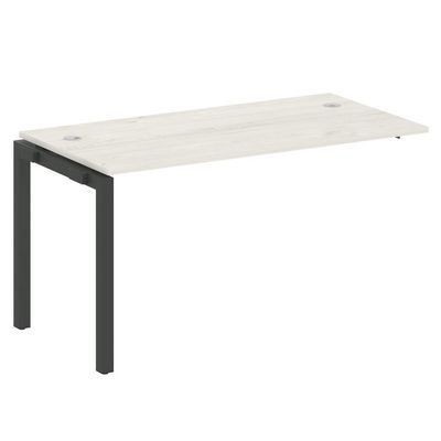 Metal System Quattro 5x5 50БП.ПРС-СП-1.3 (Дуб наварра/Черный) Проходной наборный элемент рабочей станции на П-образном м/к