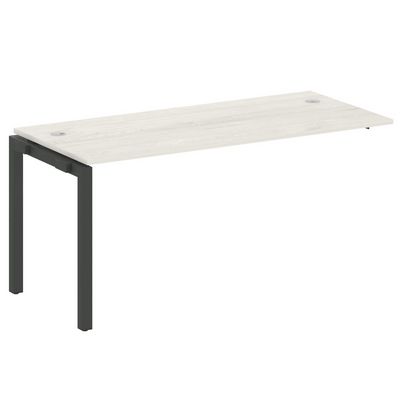 Metal System Quattro 5x5 50БП.ПРС-СП-1.4 (Дуб наварра/Антрацит) Проходной наборный элемент рабочей станции на П-образном м/к