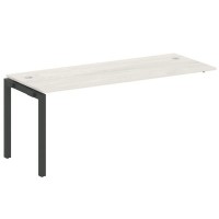 Metal System Quattro 5x5 50БП.ПРС-СП-1.5 (Дуб наварра/Черный) Проходной наборный элемент рабочей станции на П-образном м/к