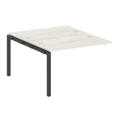 Metal System Quattro 5x5 50БП.ПРС-СП-2.2 (Дуб наварра/Черный) Проходной наборный элемент рабочей станции на П-образном м/к