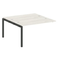 Metal System Quattro 5x5 50БП.ПРС-СП-2.3 (Дуб наварра/Черный) Проходной наборный элемент рабочей станции на П-образном м/к