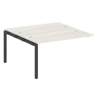 Metal System Quattro 5x5 50БП.ПРС-СП-2.3 (Дуб наварра/Черный) Проходной наборный элемент рабочей станции на П-образном м/к