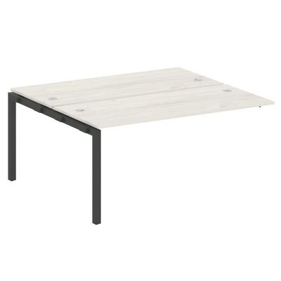 Metal System Quattro 5x5 50БП.ПРС-СП-2.4 (Дуб наварра/Черный) Проходной наборный элемент рабочей станции на П-образном м/к