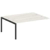 Metal System Quattro 5x5 50БП.ПРС-СП-2.5 (Дуб наварра/Черный) Проходной наборный элемент рабочей станции на П-образном м/к