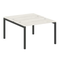 Metal System Quattro 5x5 50БП.РАС-СП-2.2 (Дуб наварра/Черный) Рабочая станция на П-образном м/к