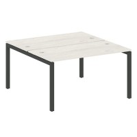 Metal System Quattro 5x5 50БП.РАС-СП-2.3 (Дуб наварра/Черный) Рабочая станция на П-образном м/к