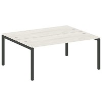 Metal System Quattro 5x5 50БП.РАС-СП-2.5 (Дуб наварра/Черный) Рабочая станция на П-образном м/к