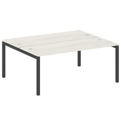 Metal System Quattro 5x5 50БП.РАС-СП-2.5 (Дуб наварра/Антрацит) Рабочая станция на П-образном м/к