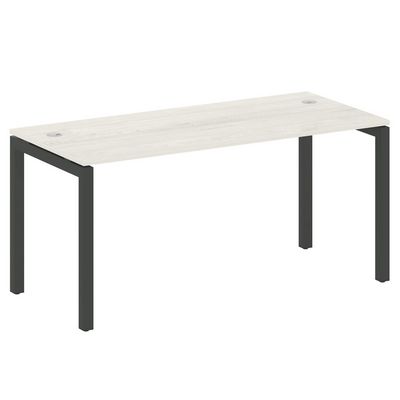 Metal System Quattro 5x5 50БП.СП-4 (Дуб наварра/Антрацит) Стол письменный на П-образном м/к