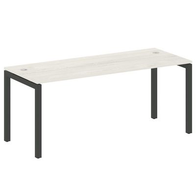 Metal System Quattro 5x5 50БП.СП-5 (Дуб наварра/Черный) Стол письменный на П-образном м/к