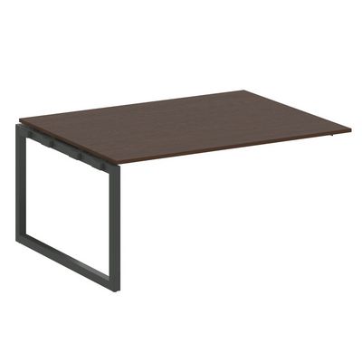 Metal System Quattro 5x5 50БО.ППРГ-4 (Венге цаво/Антрацит) Проходной наборный элемент переговорного стола на О-образном м/к